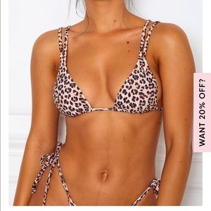White fox boutique leopard print bikini